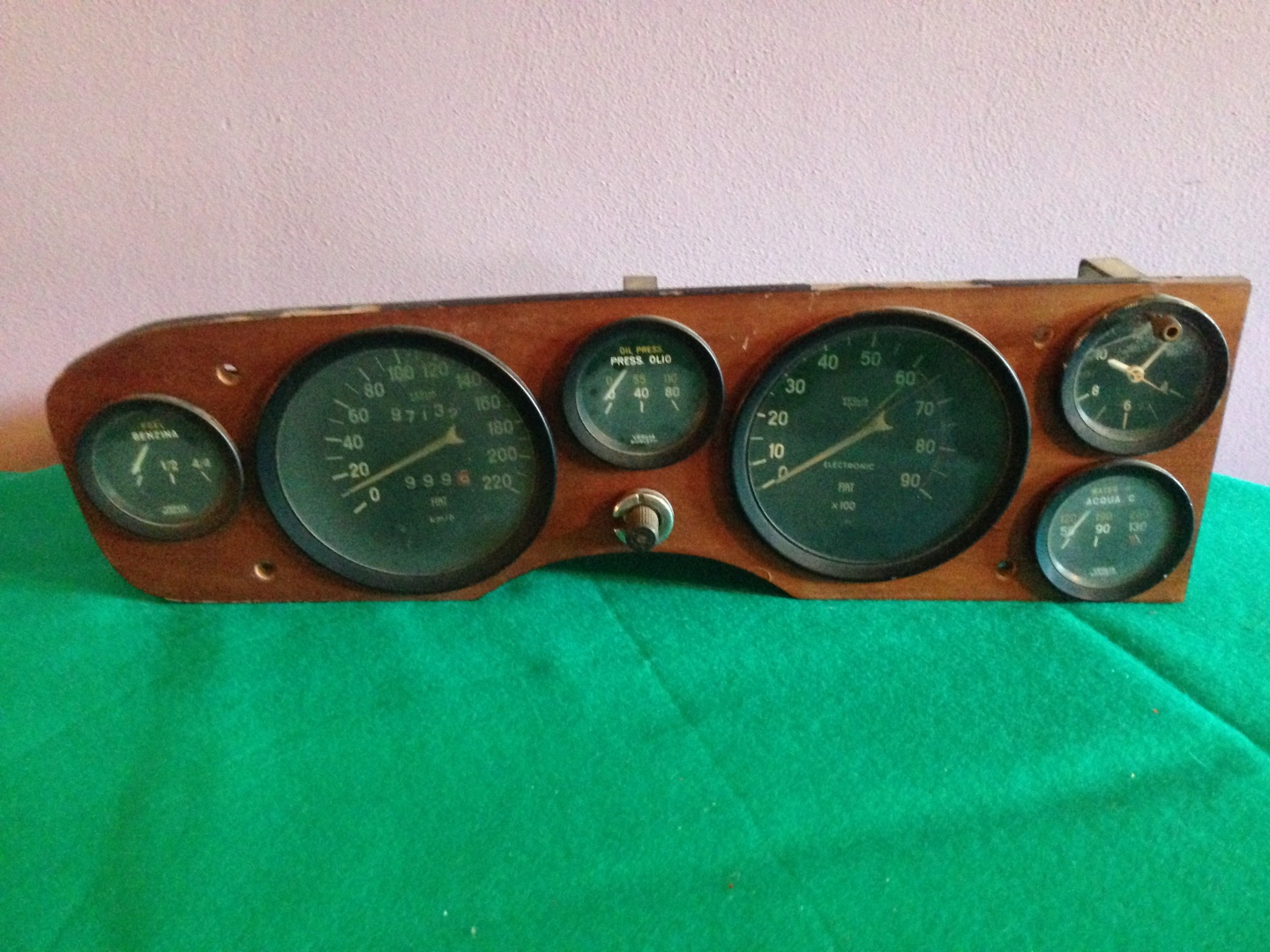 fiat 124 dashboard